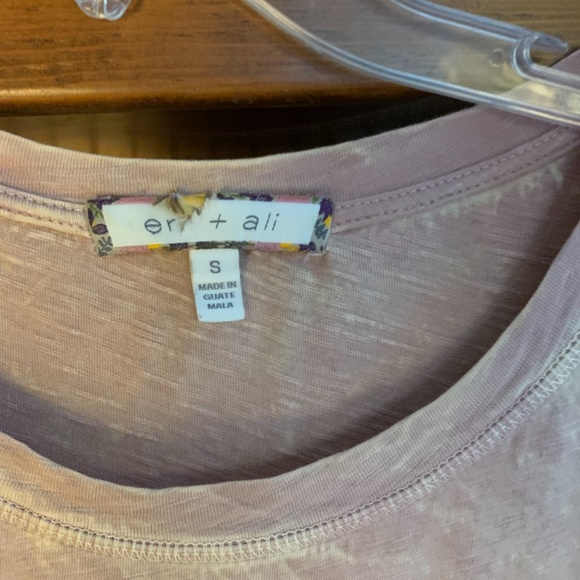 Eri abs Ali ruffle bottom long sleeve tee. Bought at an Anthro sake abs worn 2x - Picture 2 of 5